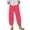 Red, variant on WIZUTIZ Palazzo Pants for Women Beach Capris Vintage Stylish Loose Wide Leg Trousers Spandex Elastic Mid Rise Beach Pants Solid Tailored with Pockets Slacks Pants Tiktok Trend Items Beach Beige