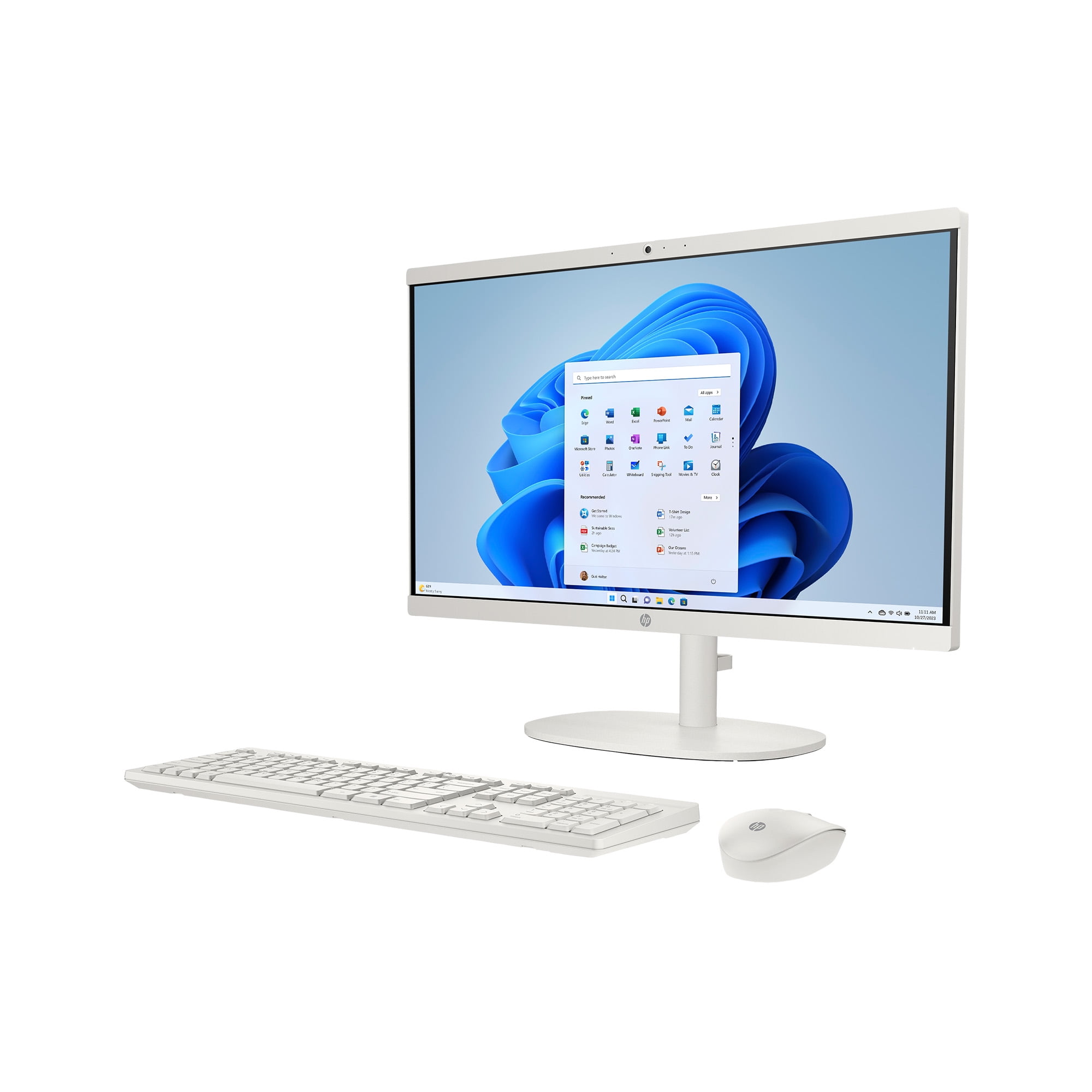 HP All-in-One PC シルバー HP All-In-One Desktop 22-DD0120, 21.5