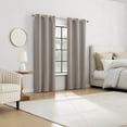 thumbnail image 6 of Sun Zero Tula Crosshatch 100% Blackout Grommet Curtain Panel, 40"W x 84"L, Chocolate, 6 of 10