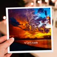 thumbnail image 7 of 3drose, Image of Danang Beach Sunset in Vietnam, 12 Greeting Cards with Envelopes, 7 of 7