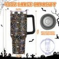 thumbnail image 6 of 40oz Halloween Tumbler with Lid and Straw,Ahh Ghost Halloween Theme Cups, Spooky Halloween Travel Coffee Cup with Handle for Birthday Party Gifts, 6 of 6