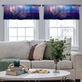 thumbnail image 5 of LALILO Kitchen Curtain Valance Morning Beach National Park Rod Pocket Window Curtain 52"x 18" Set of 2, 5 of 7