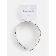 thumbnail image 5 of Scenario Women's Acetate Faux Tortoise Headband, Brown Multi, 5 of 5