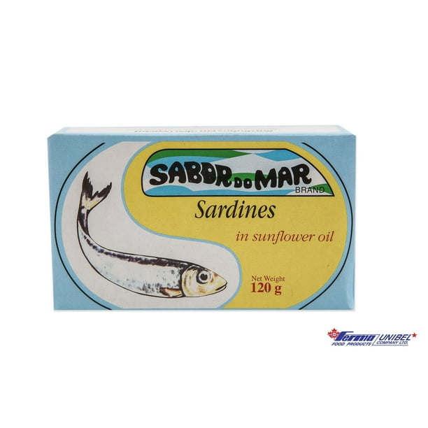 Sabor Do Mar Sardines Huile végétale vendre quantité 120g en conserve