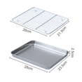thumbnail image 2 of Bandeja para hornear con estante duradero para galletas de acero inoxidable, 2 of 10