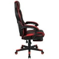 thumbnail image 4 of Bowery Hill Leather Racing Reclining Gaming Chair in Black and Red, 4 of 13