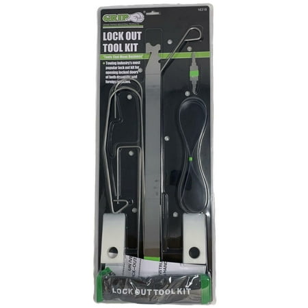 GRIP 8pc Lockout Tool Kit Lock Out Car Door Opening Tools Set 16318
