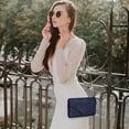 thumbnail image 4 of Elegante vestido de noche de encaje de flores para mujer, bolso de mano con bola, cartera de boda, 4 of 5