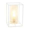 thumbnail image 2 of Lalia Home Metal Framed Table Lamp in White with Clear Shade, 2 of 5