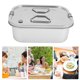 thumbnail image 1 of Fiambrera De Acero Inoxidable Contenedor De Almacenamiento De Alimentos Fiambrera A Prueba De Fugas Caja Para Sándwiches De Ensalada Para Adultos Y Niños,, 1 of 7