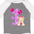 thumbnail image 4 of Inktastic First Birthday with Cute Puppy and Butterflies Boys or Girls Long Sleeve Baby Bodysuit, 4 of 5