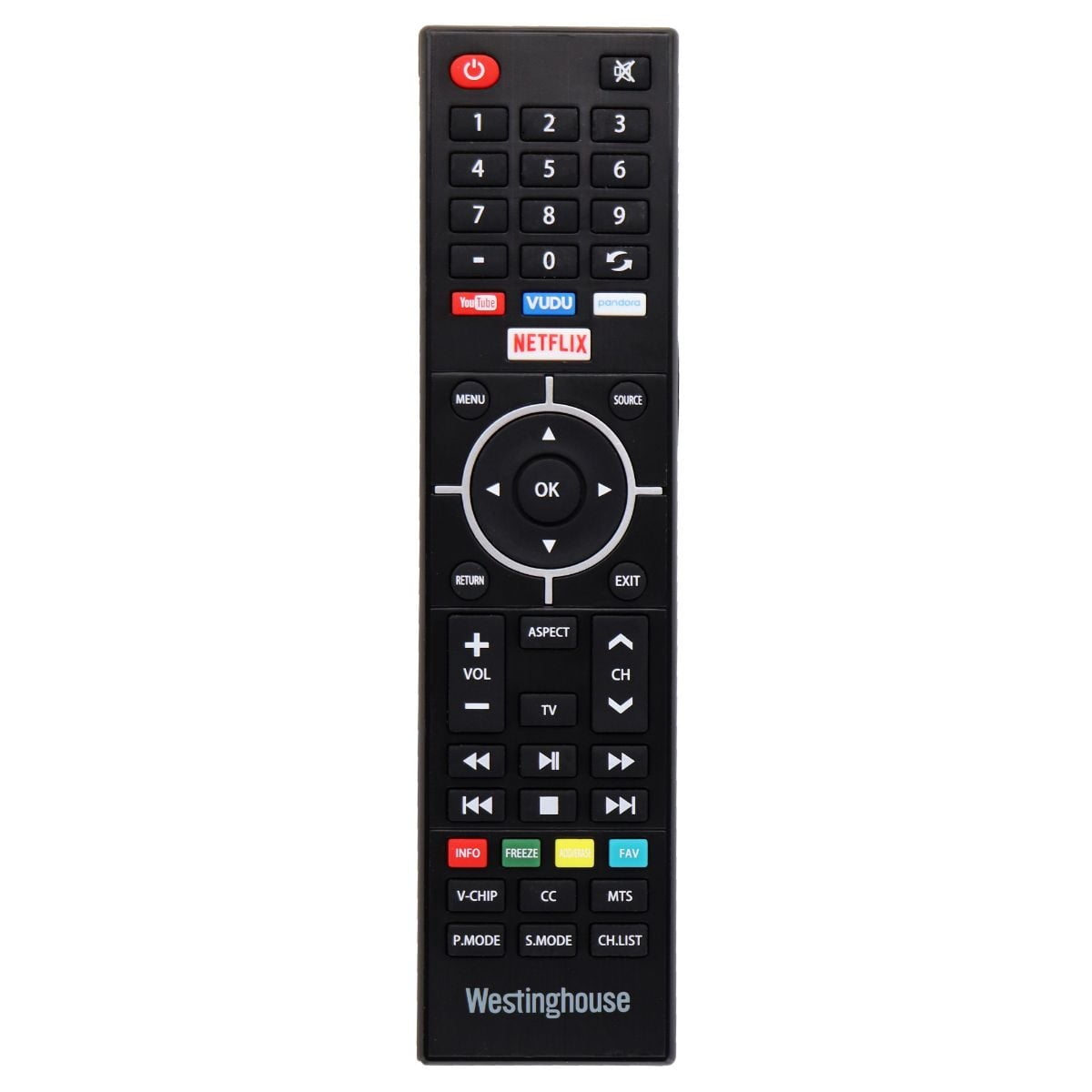 Westinghouse Remote Control WS 2258 For Select Westinghouse TVs