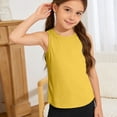 thumbnail image 3 of Abcomgle Girls Tank Tops Summer Racerback Sleeveless Toddler Girl Tank Tops Athletic Solid Running Shirts for Girls, 3 of 6