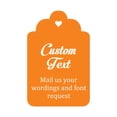 thumbnail image 1 of 100 Pcs sur Mesure Accrocher Tags Personnalisé Cadeau de Mariage Merci Tags, 1 of 1
