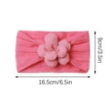thumbnail image 3 of AJTQTH Hairbands for Girls Baby Cute Bow Nylon Headbands Cable Knit Solid Color Soft Hair Bands Floral Accessories Thin Headbands for Newborn Infant Red Free Size, 3 of 5