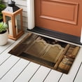 thumbnail image 5 of Western Pubs 2'x3' Washable Rug, Vintage Cowboy Countryside Retro Non-Slip Soft Doormat Area Rugs for Entrance Bathroom Bedsides, StainResistant Carpet for Kitchen Bedroom, Entryway Floor Mat, 5 of 9
