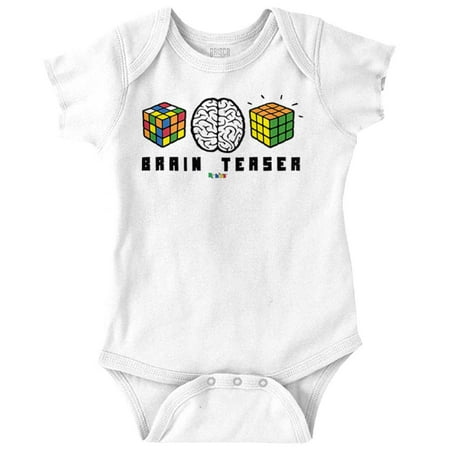 

Rubik s Brain Teaser Cube Romper Boys or Girls Infant Baby Brisco Brands 24M