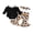 Black, variant on Infant Baby Girls Halloween Outfits Long Sleeve Bow Cami Romper Pumpkin Flare Pants Set Hairband Cute Fall Clothes