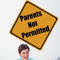 Wallhogs Parents Not Permitted Sign Wall Decal