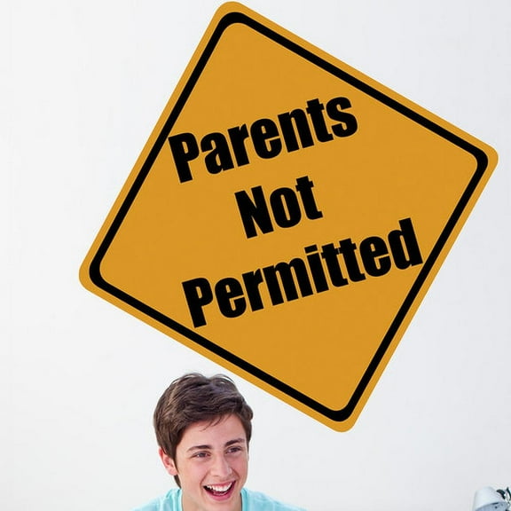Wallhogs Parents Not Permitted Sign Wall Decal