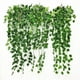 thumbnail image 2 of Rábano verde artificial colgante orquídea decoración de pared colgante ratán artificial Wannianqing Begonia planta verde decoración de pared colgante rábano verde, 2 of 4