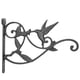thumbnail image 1 of Moyic Gancho de soporte de planta colgante de moda negro - Hecho de metal resistente y grueso tiene fuerte Jardín y Patio Pájaro de hierro fundido, 1 of 6