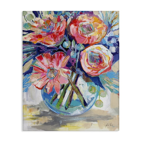 Stupell Industries Contemporary Harpers Bouquet Flowers Canvas Art, 16 x 20, by Jeanette Vertentes