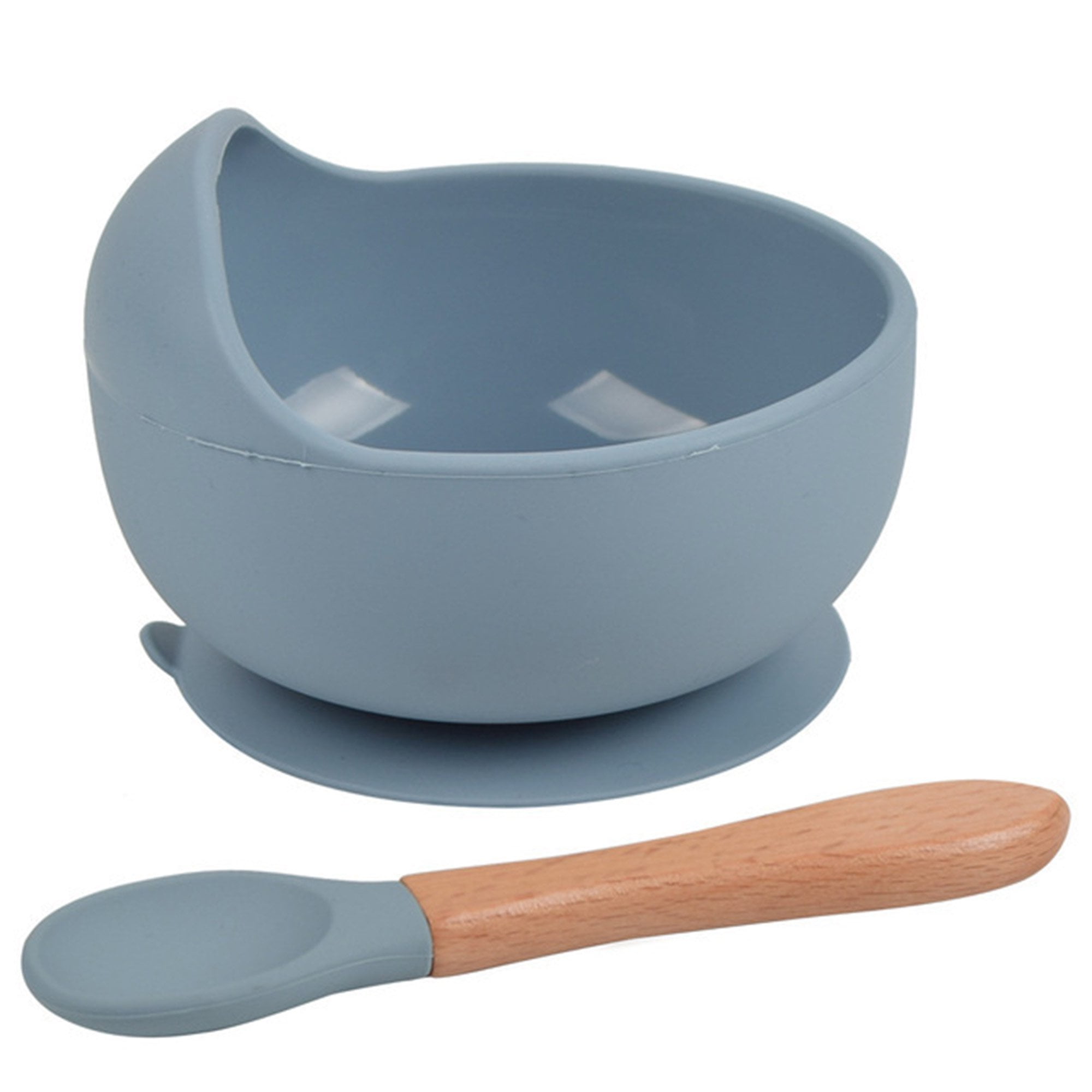 Baby Products Online - Mason and Luca Silicone bowl for baby with lid and  set spoons Perfect Suction Bowls For Toddlers And Babies Without Bpa -  Kideno