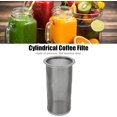 thumbnail image 3 of Stainless Steel Reusable Wide Mouth Mesh Cylindrical Filter Cold Brew Coffee Filter Coffee Filter Device Coffee Machine Accessories (8 * 15cm), 3 of 8