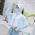 thumbnail image 3 of Ladies Sunblock Jacket UPF50 Sunblock Shirt Sunblock hood pocket, 3 of 5