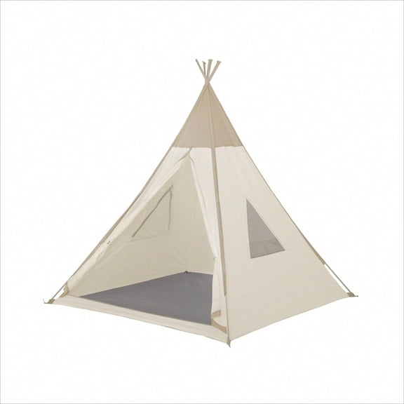 5' x 5 ft Teepee Tent, Lightweight Portable Pop Up Shelter with Carry Bag, Indoor Outdoor Tent for Camping, Relaxing & Decorative Use