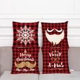 thumbnail image 4 of Funda de almohada de lino navideña, artículos para el hogar, alce, almohada de sofá, árbol de Navidad, mesita de noche, bolsa suave, cojín, 4 of 6