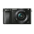 thumbnail image 2 of Sony a6000 Mirrorless Camera with 16-50mm and 55-210mm Lens (Black) Bundle, 2 of 13
