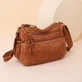 thumbnail image 5 of Bolsos cruzados versátiles de mezclilla Bolsos de mujer con cremallera sólida en oferta 2024 Bolsos de hombro de alta capacidad con hilo de coser de alta calidad, 5 of 5