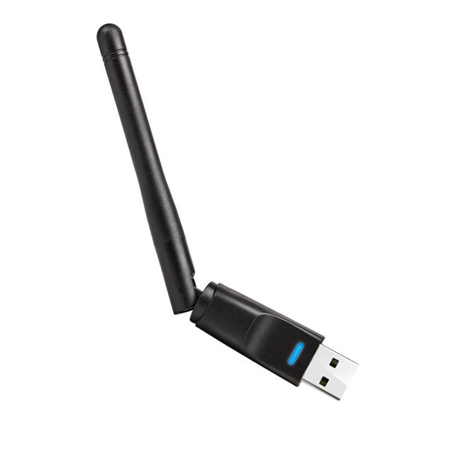 FELTECHELECTR Adaptador WiFi inalámbrico USB 2.0 de 150 m con antena giratoria