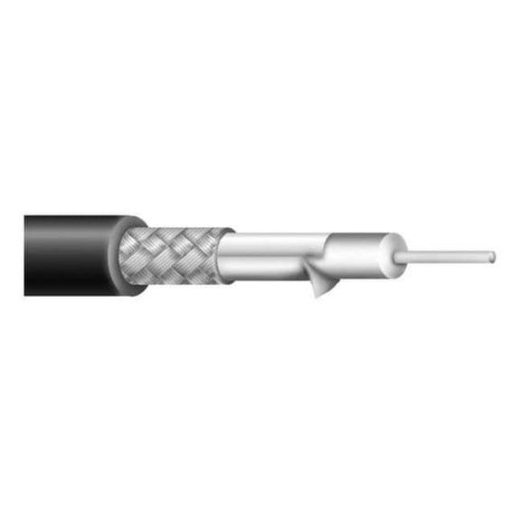 Carol Coaxial Cable,RG-6/U,75 Ohms,Black C5889.31.01
