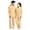 Khaki, variant on Men Cozy Full Zip Hooded Jumpsuit â Unisex Onesie Sleepwear â Essential Men's Clothing for Halloween Winter Casual (Sizes S-XXXXL)