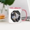 thumbnail image 3 of CafePress - 3 Feathers Wolf Mug - 11 oz Ceramic Mug - Novelty Coffee Tea Cup, 3 of 4