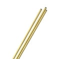 thumbnail image 1 of Tubo redondo de latón de 300 mm en paquete de 3, 3 mm de diámetro exterior, 0.75 mm de grosor de pared, tubería de acero inoxidable sin costura, tubo recto de metal [0.12x0.03x12IN], 1 of 1