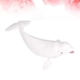 thumbnail image 4 of 1PC Simulation Sea Creature White Whale Model Plastic Ocean Animal Decoration Educational Toy for Home Shop White, 4 of 8