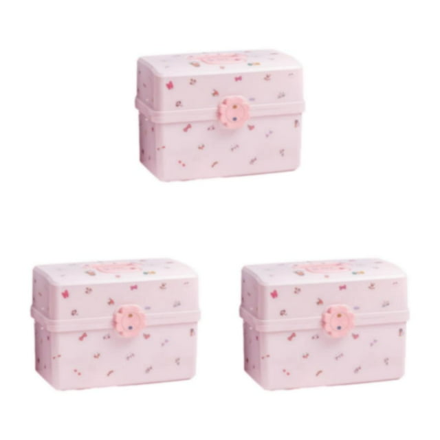 tredstone Children Hair Jewellery Storage Box Suitable For Multiple Uses Travel Or Home Multi-layer As Shown 3Set