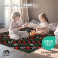 thumbnail image 4 of ODIKA 2'x3' Machine Washable Non-Slip Area Rug, Classic Holiday Plaid with Evergreen Branches and Ornament Details High Traffic Rug with Pad, Green, 654395, 4 of 8