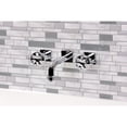 thumbnail image 3 of Kingston Brass KS6121RX Belknap Double-Handle Wall Mount Bathroom Faucet, Polished Chrome, 3 of 7