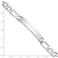 thumbnail image 5 of Sterling Silver 8in Figaro ID Bracelet, 5 of 6