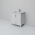 thumbnail image 5 of Jacques 30 in. W x 22 in. D White Bath Vanity, Carrara Marble Top, and Faucet Set, 5 of 9
