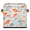 Multicolor 4, variant on CURLYOOT Beach Shell Cube Storage Bin, 11 Inch Storage Cube Fabric Bin for Shelves, Summer Coastal Ocean Foldable Clothes Organizer Baskets with Leather Handle for Closet Home