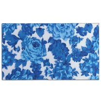 Pioneer Flower Floral Print Pattern Door Rugs,Washable Non Slip Door Mats Indoor,Decorative Door Mats,Entry Mat Indoor for Entrance,Bedroom,Kitchen,Bathroom,17"x30"