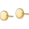 thumbnail image 3 of 14K White Gold Jbsp's Polished Button Post Earrings (6.6 X 6.6) Made In Turkey le2047, 3 of 6