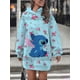 thumbnail image 3 of Nuevo vestido con capucha para mujer, vestido informal de calle de estilo minimalista, vestido de cumpleaños a la moda, top con capucha, ropa coreana con capucha 3d, 3 of 5