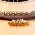 thumbnail image 5 of Guitar Bridge Pins, Brass Pin Acoustic Guitar Strings Nail Pegs Fixed Cone, Replacement Parts, 5 of 10